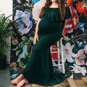 Off the shoulder Maternity Dress